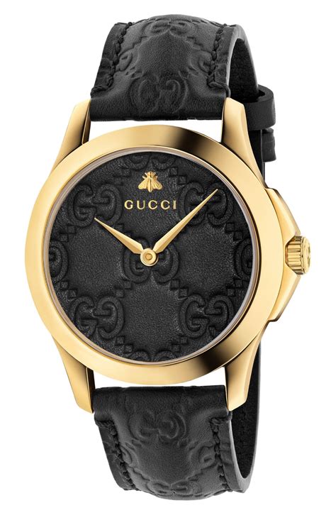 face gucci watch|gucci watch black leather strap.